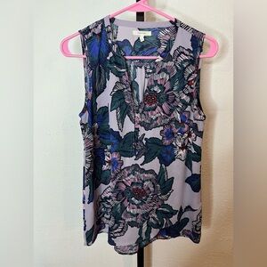 Maurices Floral Printed Sleeveless Blouse Size Small